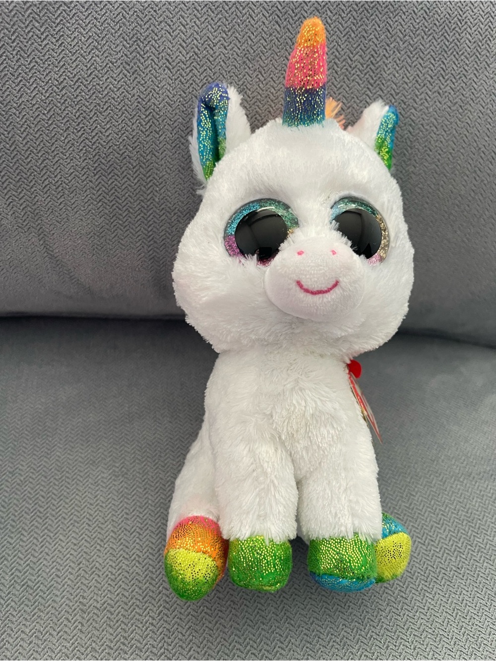 Brand New with Tags Ty Pixy Sequin Sparkle Rainbow Unicorn 🌈🦄